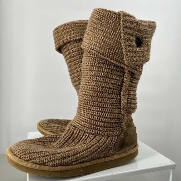 UGG Sock Brown Fabric woman boot - Picture 2 of 8